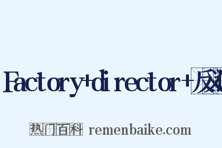Factory+director+反义词是什么意思的图片